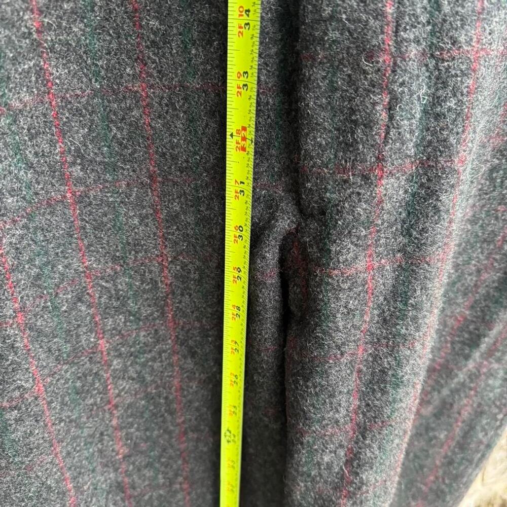 Vintage llbean greyred striped wool blend - Picture 7 of 8